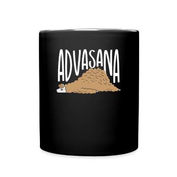 Advasana lama - Full Colour Mug - black - Front