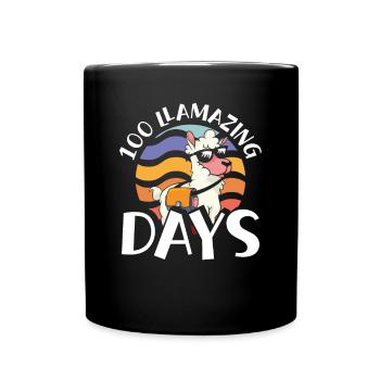 100 Great Lama Days - Full Colour Mug - black - Front