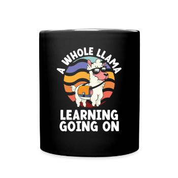A whole llama vintage - Full Colour Mug - black - Front