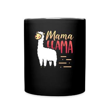 Mama Lama - Full Colour Mug - black - Front
