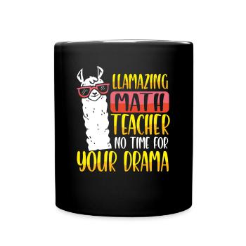 Lama Mathematics - Full Colour Mug - black - Front
