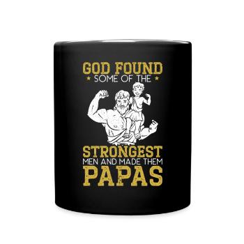 Fathers Day Papa Best Dad Ever Fatherhood Daddy - Full Colour Mug - black - Front