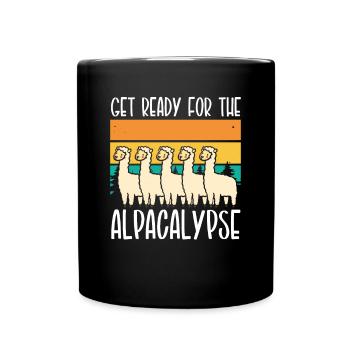 Get ready for the - Full Colour Mug - black - Front