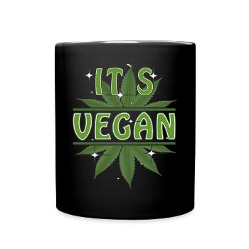 HEMP ITS VEGAN - Tasse einfarbig - Schwarz - Vorne