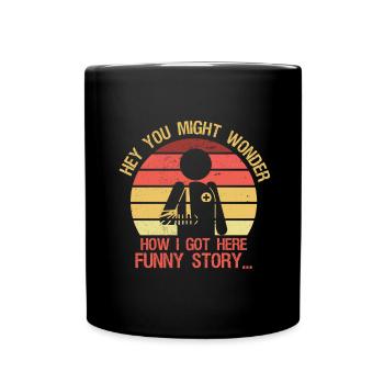 Funny recovery Broken leg Good recovery - Full Colour Mug - black - Front