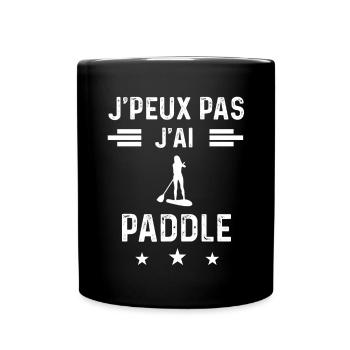 paddleuse je peux pas j'ai paddle femme - Mug uni - noir - Devant