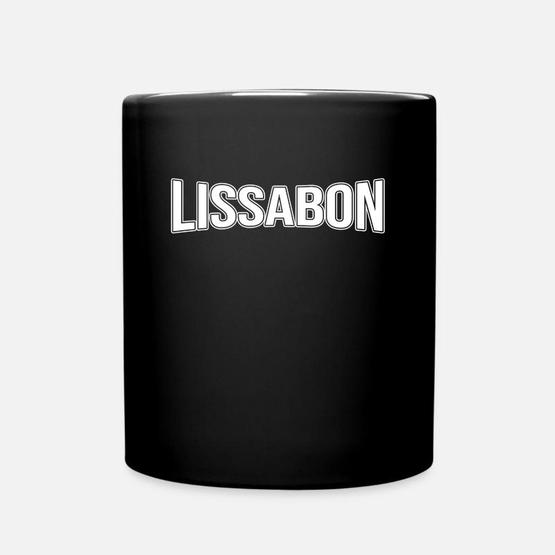 Lissabon - Tasse einfarbig - Schwarz