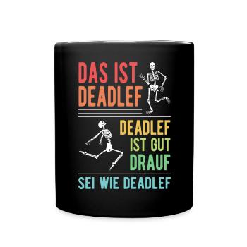 Squelette Costume d’Halloween pour Hommes Femmes - Mug uni - noir - Devant
