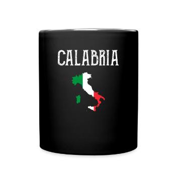 Calabria Italia Italy - Tasse einfarbig - Schwarz - Vorne