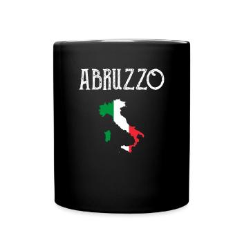 Abruzzo Italia Italy - Tasse einfarbig - Schwarz - Vorne