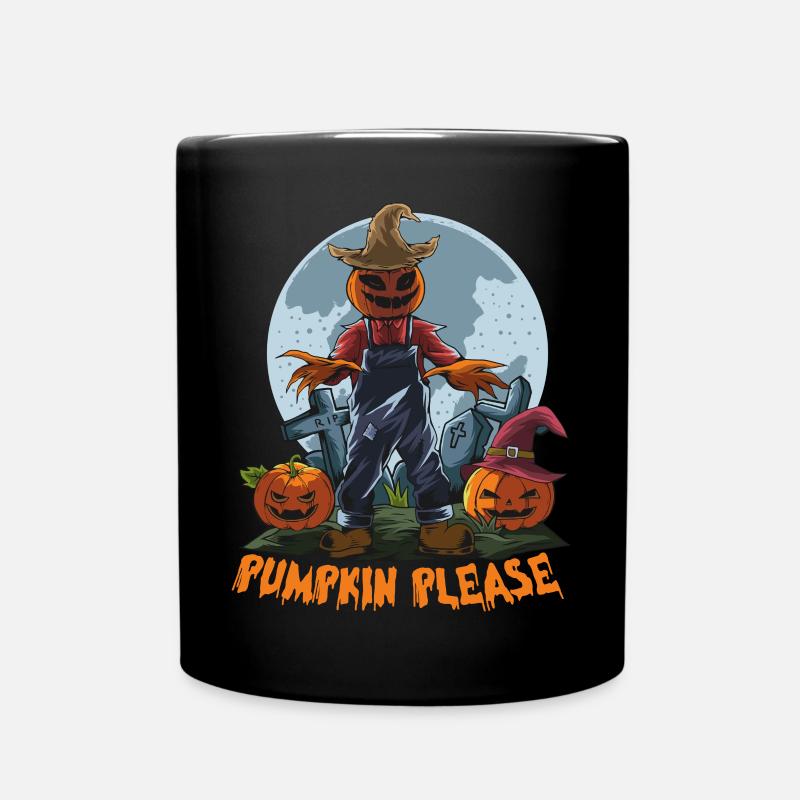Halloween Citrouille Horreur - Mug uni - noir