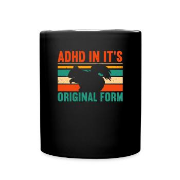 ADHD In Its Adhd Awareness Squirrel - Full Colour Mug - black - Front