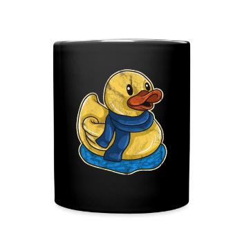 Duck Gift Kids Bathtub Duckling Duckling - Full Colour Mug - black - Front