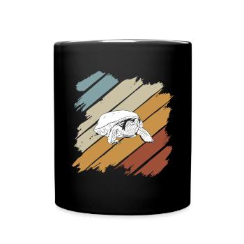 Turtle Relaxed Chill Sea Ocean Beach - Full Colour Mug - black - Front