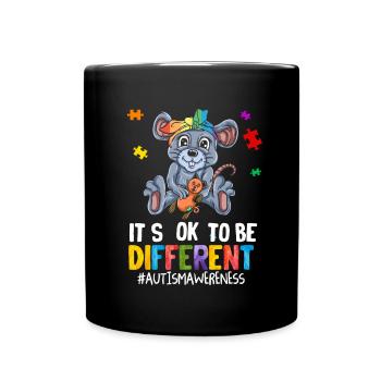 Autistic Autism Autism Awareness Day Asperger's Child - Full Colour Mug - black - Front