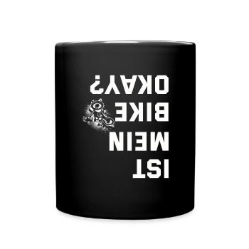 Motocross Geschenk Für Enduro Supermoto Dirt Bike - Tasse einfarbig - Schwarz - Vorne