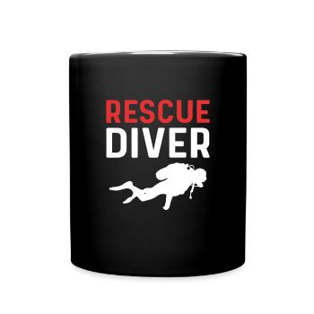 Équipage de plongeurs de sauvetage. Plongée de sauvetage - Mug uni - noir - Devant