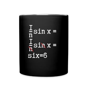 Das Ergebnis Der Sünde Ist 6 - Tasse einfarbig - Schwarz - Vorne