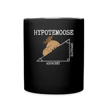Angle d’orignal hypoténuse - Mug uni - noir - Devant