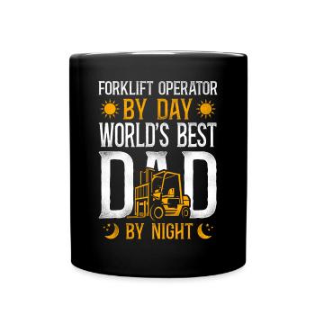 Certified Forklift Truck Operator - Tasse einfarbig - Schwarz - Vorne