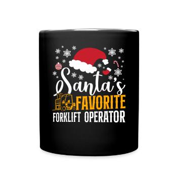 Certified Forklift Truck Operator - Tasse einfarbig - Schwarz - Vorne