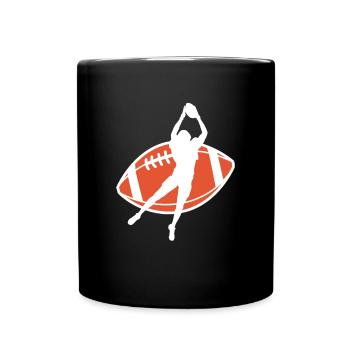 Maillot de receveur football wild - Mug uni - noir - Devant