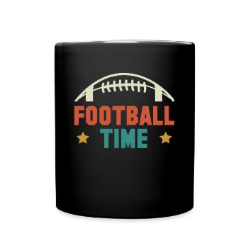 Cadeau maillot Football Time - Mug uni - noir - Devant