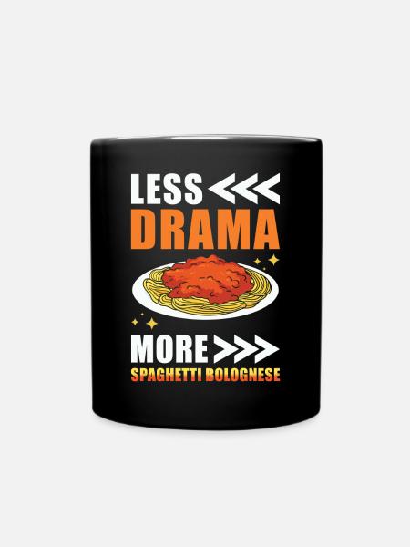 Spaghetti bolognaise - Mug uni - noir