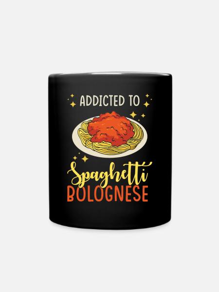 Spaghetti bolognaise - Mug uni - noir