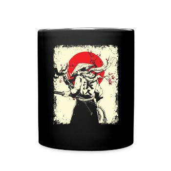 Samurai - Full Colour Mug - black - Front