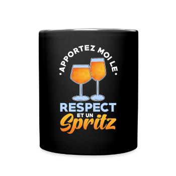 Spritz Cocktail - Tasse einfarbig - Schwarz - Vorne