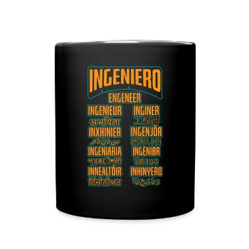 Sprachingenieur Ingenieurkarriere - Tasse einfarbig - Schwarz - Vorne