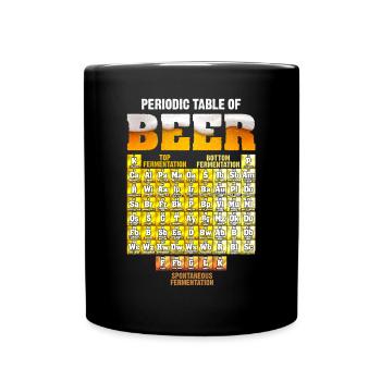 Periodic Chemical Table Types of beer - Full Colour Mug - black - Front