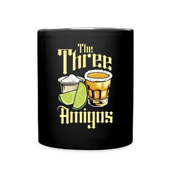 Los Tres Amigos Tequila Mexico Fiesta - Mug uni - noir - Devant