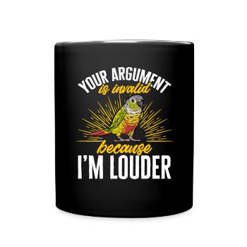 Molinasittich Parrot Bird Sun Parakeet - Full Colour Mug - black - Front