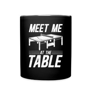 Retrouvez-moi au Table Funny Table Tennis - Mug uni - noir - Devant