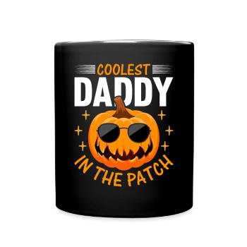 Halloween Coolest Daddy in the Patch I Daddy Pumpk - Tasse einfarbig - Schwarz - Vorne