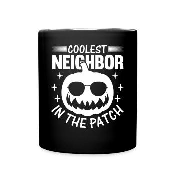 Halloween Voisin le plus cool dans le Patch I Pumpkin - Mug uni - noir - Devant