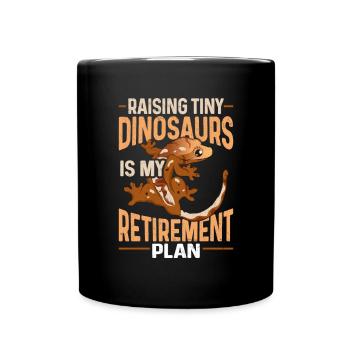 Lézard Gecko couronné Herpétologiste des reptiles - Mug uni - noir - Devant