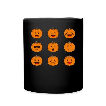 Fête d’Halloween à la citrouille I Drôle de citrouilles d’Halloween - Mug uni - noir - Devant