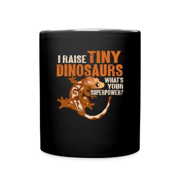 Lézard Gecko couronné Herpétologiste des reptiles - Mug uni - noir - Devant