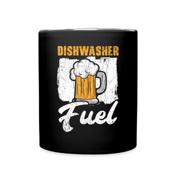 Lave-vaisselle Carburant Vaisselle Emploi Buveur de bière - Mug uni - noir - Devant
