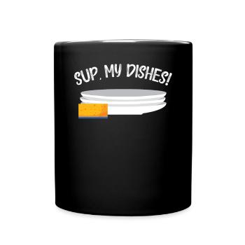 Sup My Vaisselle Lave-vaisselle Profession Lave-vaisselle - Mug uni - noir - Devant
