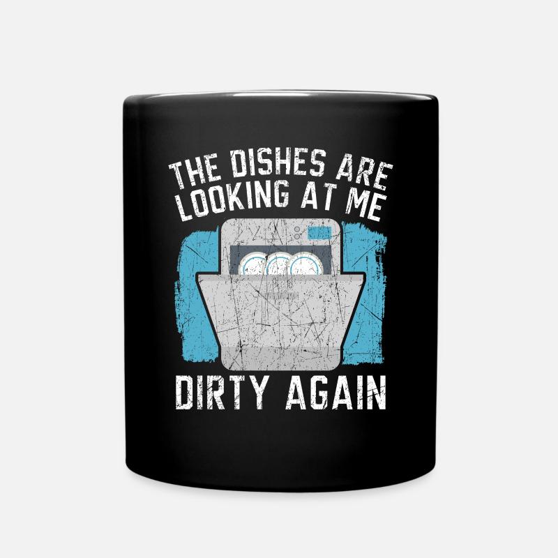 La vaisselle me regarde le travail lave-vaisselle - Mug uni - noir