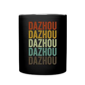 Dazhou Chine Rétro Vintage - Mug uni - noir - Devant