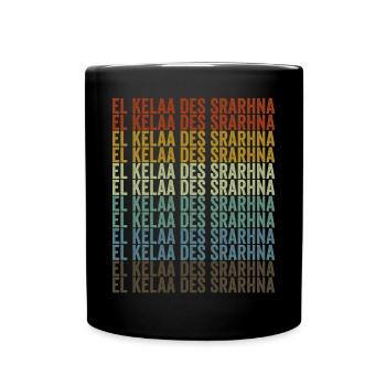 El Kelaa de Srarhna Maroc Rétro Vintage - Mug uni - noir - Devant