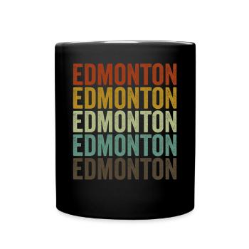 Edmonton Canada Rétro Vintage - Mug uni - noir - Devant