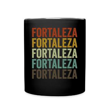 Fortaleza Brésil Rétro Vintage - Mug uni - noir - Devant