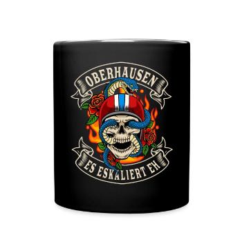 Le cadeau de motard d’Oberhausen s’intensifie de toute façon - Mug uni - noir - Devant