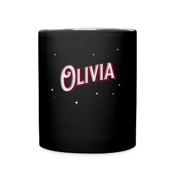 Olivia name personalized - Full Colour Mug - black - Front